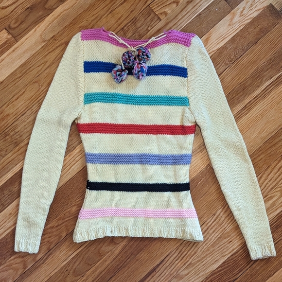 Vintage 1930s Sweater With Pom Poms - Picture 1 of 7